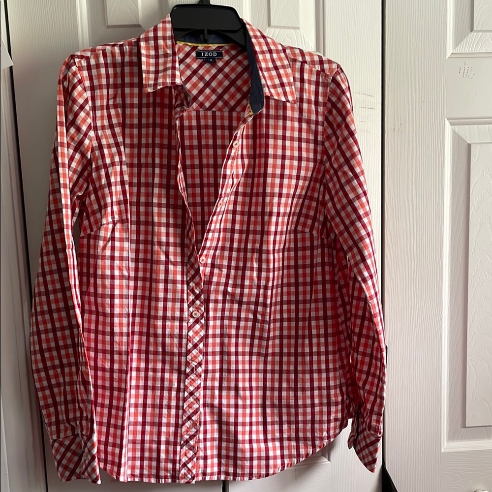 IZOD Women’s Red Checkered Shirt